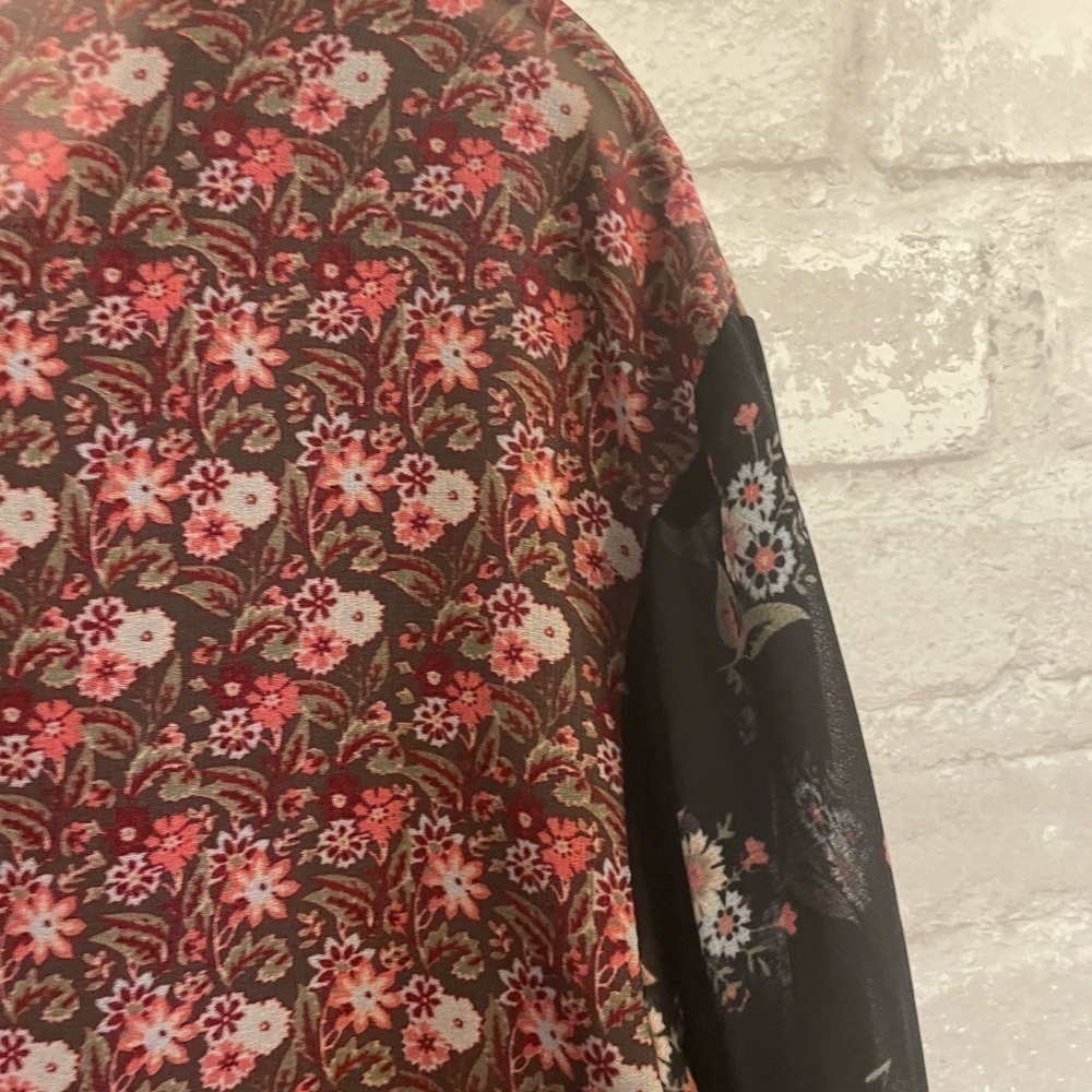 NWT Rebecca Minkoff Paisley Romantic Boho Flutter Sleeve Top Size Small - Picture 9 of 12